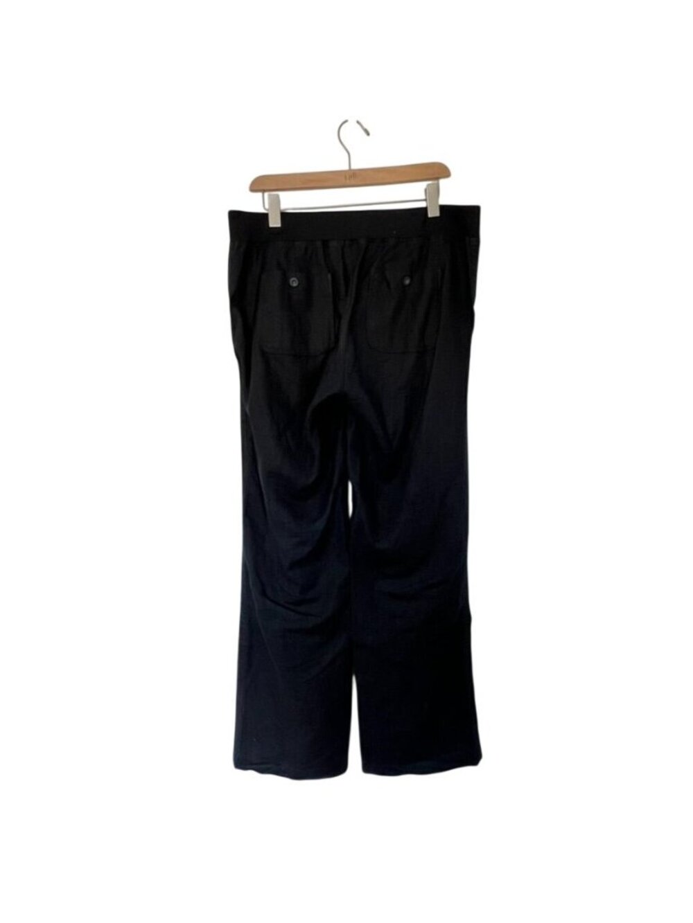 Athleta Womens Sz 12 Linen Wide Leg Pull-On Pants Drawstring Coastal Summer - Picture 5 of 16